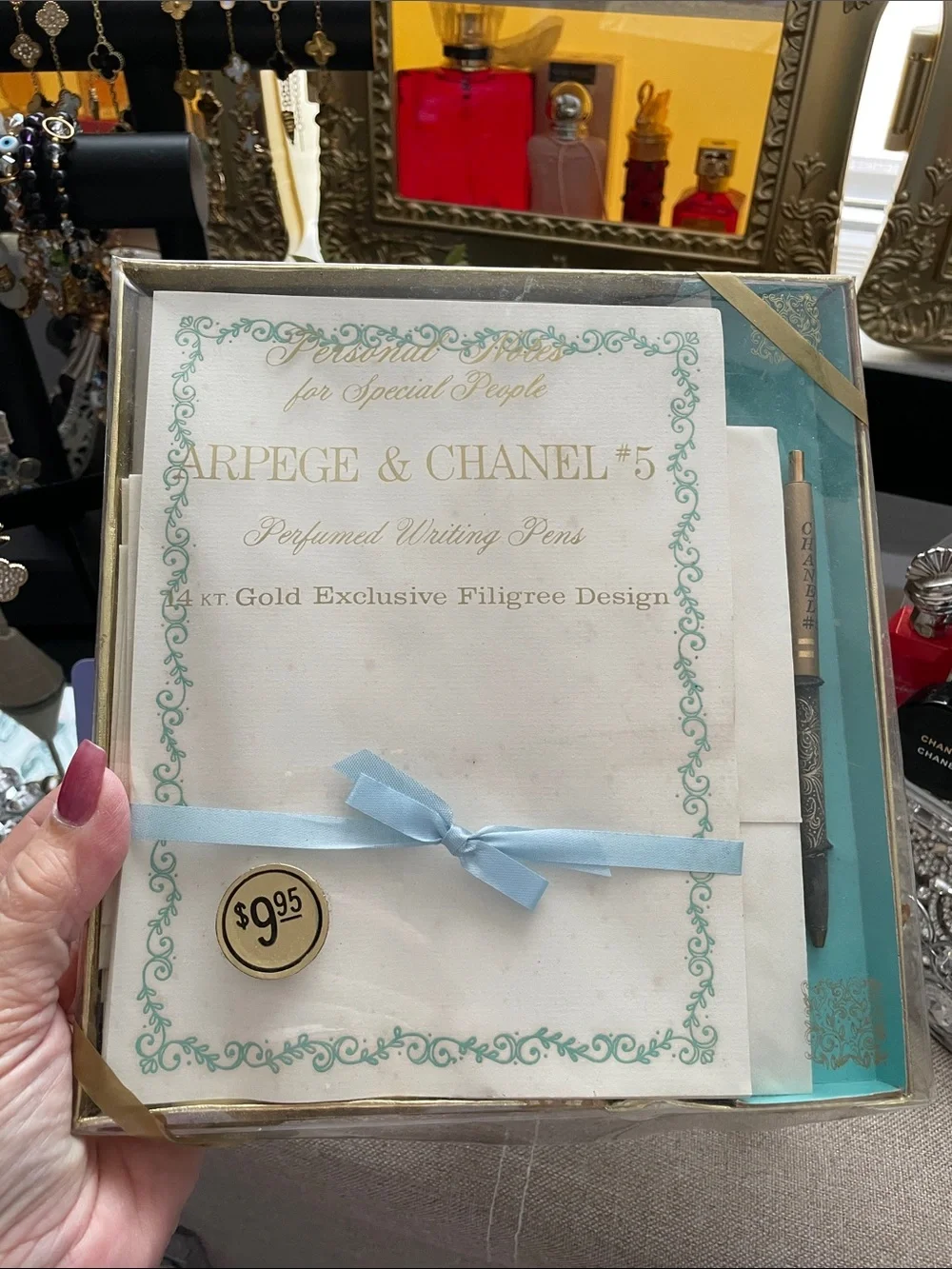 ✨VINTAGE Chanel Arpège & Chanel #5 Perfumed Writing Set✨New Unused Vintage